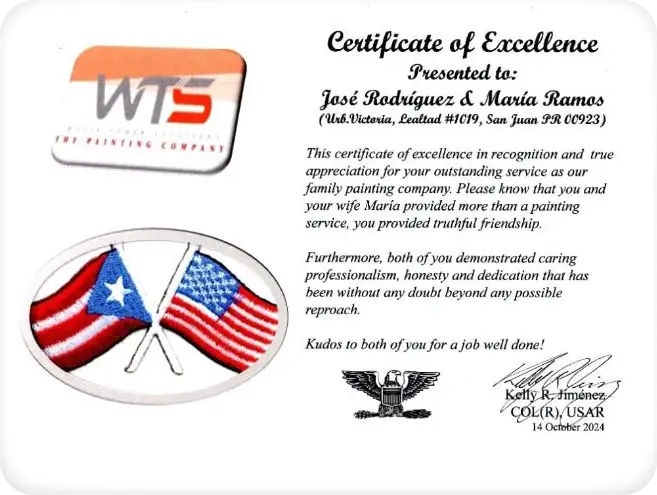 Certificado de Excelencia